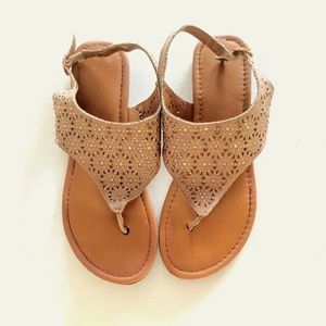 FREE W/ purchase Pink Rhinestone Sandals